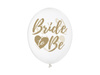 Balony 30cm, Bride to be, Crystal Clear (1 op. / 6 szt.)