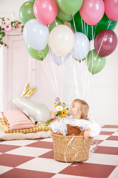 Balony Strong Pastel Light Misty Blue – przykłady użycia na imprezie