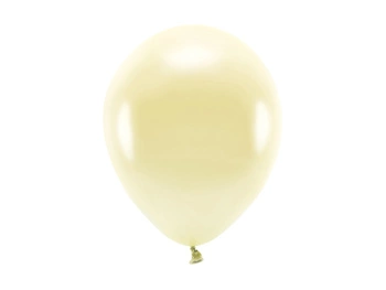 Balony Eco 26cm metalizowane, słomkowy (1 op. / 10 szt.)