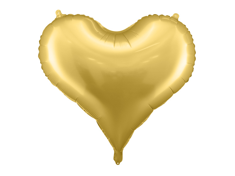 Balon foliowy Serce 75x64,5 cm złoty - zdjęcie główne