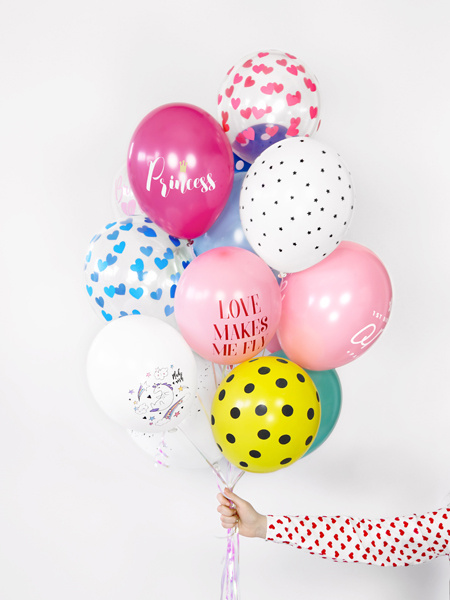 Balony 30cm Serduszka Crystal Clear - zdjęcie 4