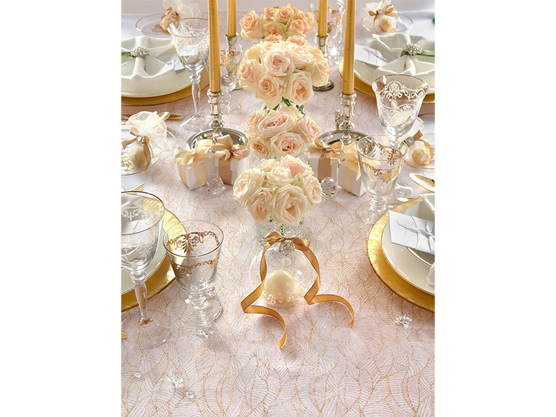 Organza z nadrukiem biały 0,48 x 9m – zdjęcie 2