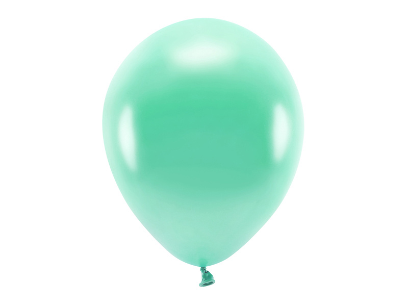 Balony Eco 30cm metalizowane ciemna mięta – opakowanie 100 sztuk