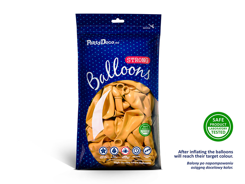 Balony Strong Pastel Honey Yellow – detale produktu