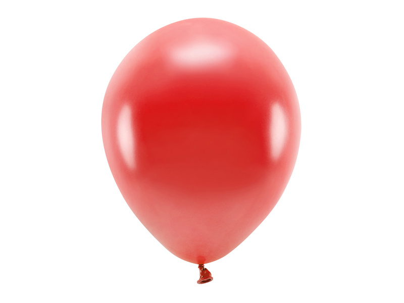 Balony Eco 30cm metalizowane czerwony