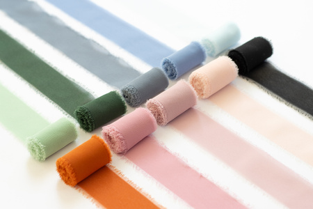 Wstążka szyfonowa, jasny błękit, 40mm/10m