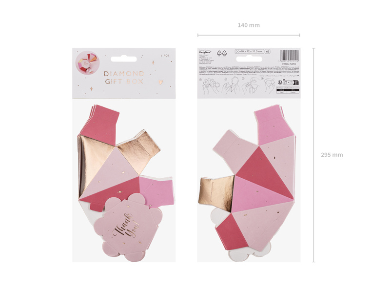 Pudełko Diament zbliżenie na detal