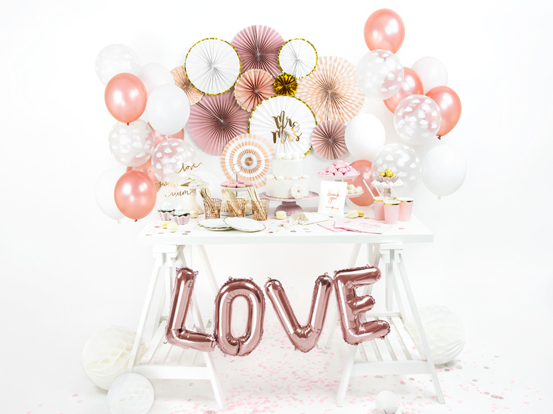 Balony Metallic Rose Gold 23cm - zdjęcie produktu 3