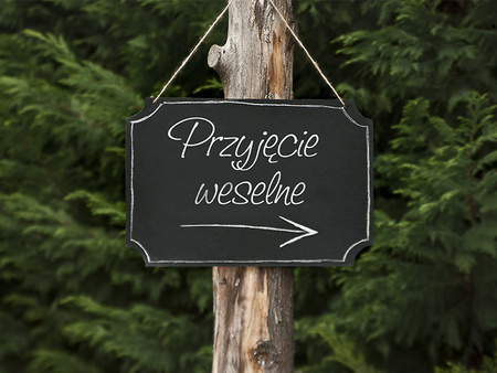 Tabliczka wisząca do napisów, czarny