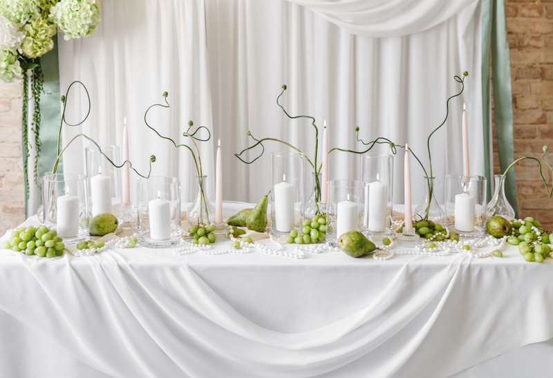 Szklana tuba na świece 10x23cm - zdjęcie 3