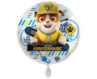 Balon foliowy Psi Patrol Rubble 43cm/1szt.