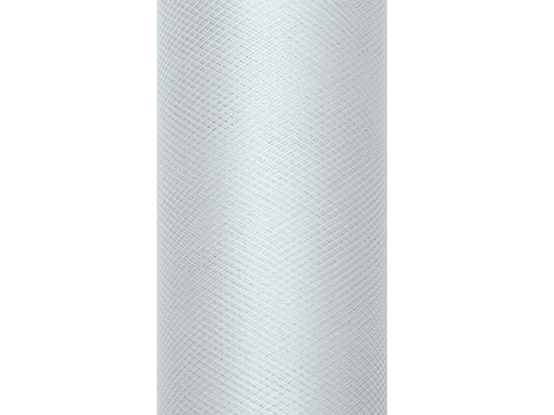 Tiul gładki szary – szpulka z materiałem