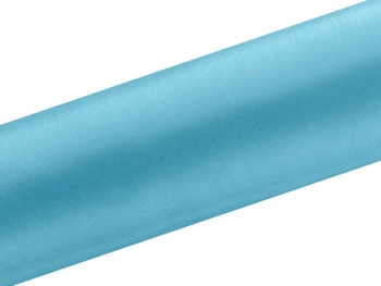 Satyna gładka, turkus, 0,16 x 9m (1 szt. / 9 mb.)