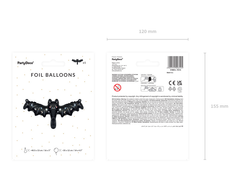 Balon foliowy Nietoperz - zdjęcie 2