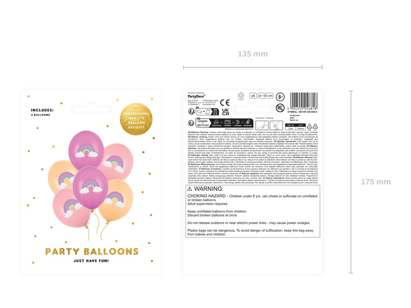 Balony Strong Tęcza – pastelowy mix