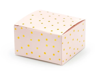 Pudełeczka Kropki, jasny różowy, 6x3.5x5.5cm (1 op. / 10 szt.)