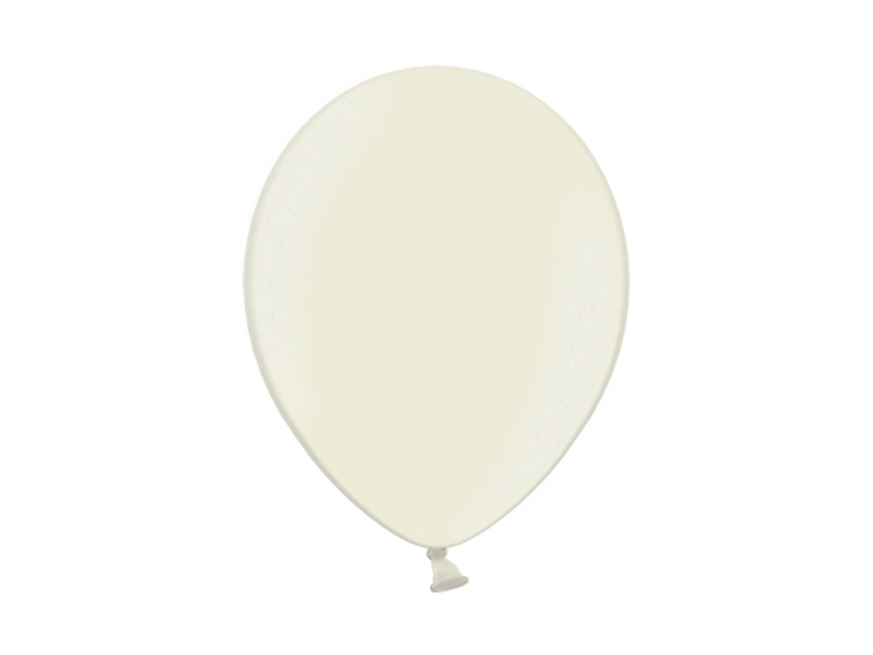 Balony Metallic Ivory 30 cm – opakowanie 100 sztuk