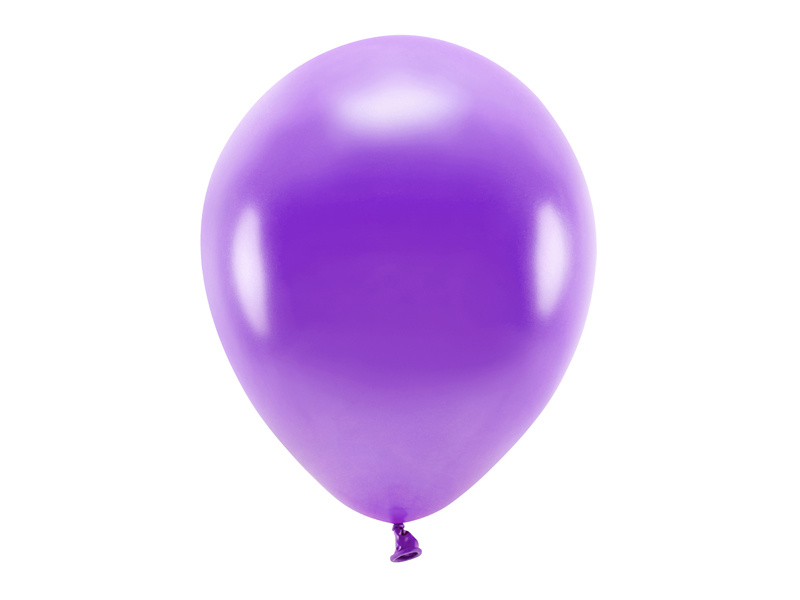 Balony Eco metalizowane fioletowe 30 cm - opakowanie 100 sztuk