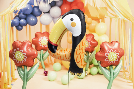 Balon foliowy Kwiatek, 53x96 cm, mix