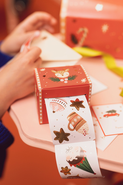 Naklejki Merry Christmas mix - zawieszki i naklejki na rolce