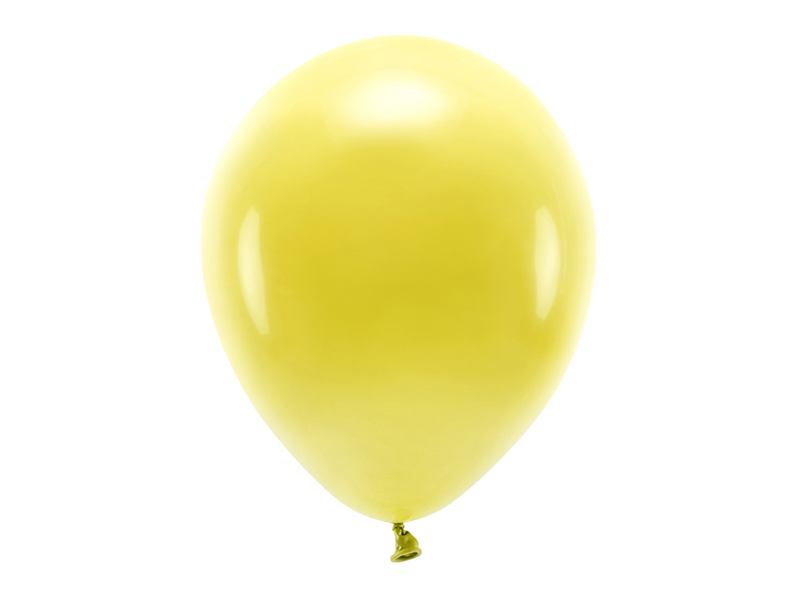 Balony Eco 30cm pastelowe ciemny żółty – opakowanie 10 sztuk