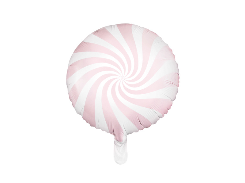 Balon foliowy cukierek jasny różowy