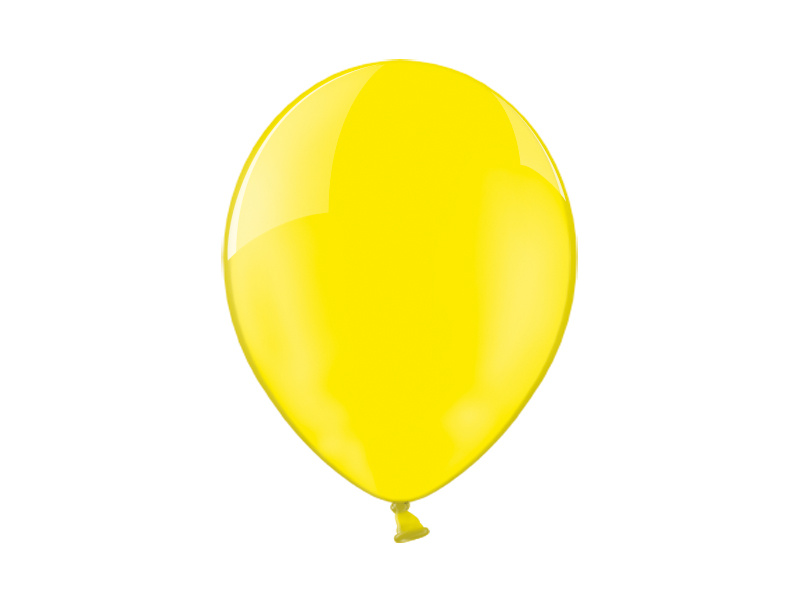 Balony 23cm Crystal Yellow