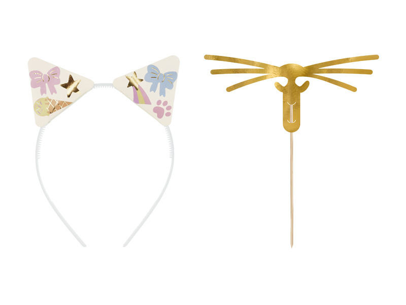 Zestaw Opaski i Wąsy z naklejkami – opakowanie