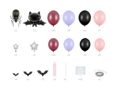 Girlanda balonowa Halloween, 210x120cm, mix