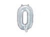 Balon foliowy Litera ''O'', 35cm, holograficzny