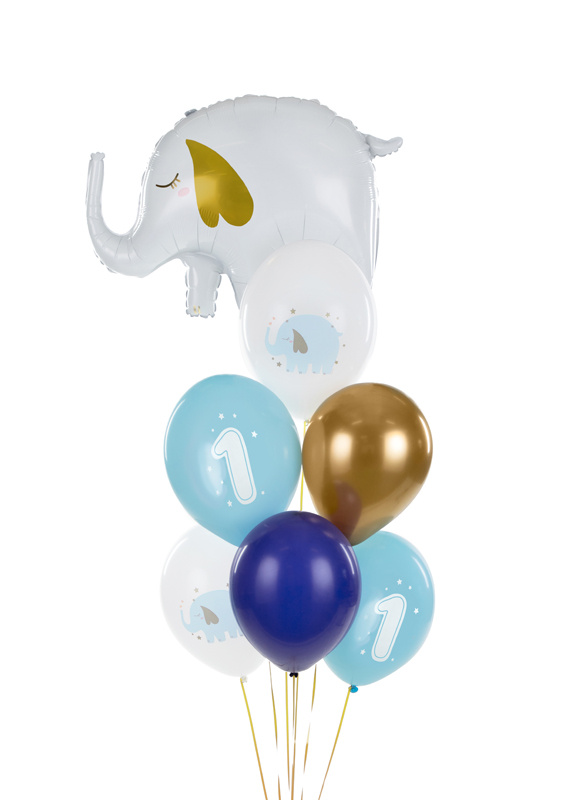 Balony Roczek Pastel Light Blue 30 cm - aranżacja