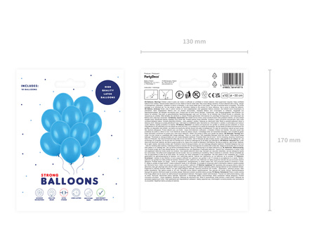 Balony Strong 30cm, Pastel Corn. Blue (1 op. / 10 szt.)