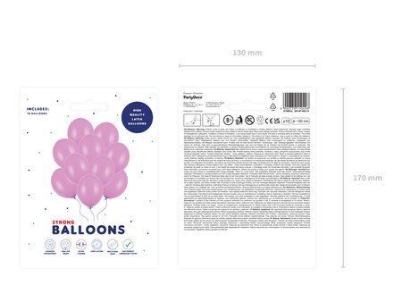 Balony Strong 30cm, Pastel Fuchsia (1 op. / 10 szt.)