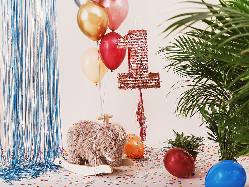 Piniata Cyfra 1 - widok z boku