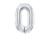Balon foliowy Cyfra ''0'', 86cm, srebrny