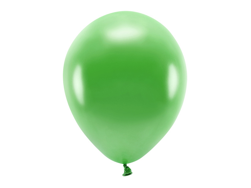 Balony Eco metalizowane zielona trawa 30cm - opakowanie