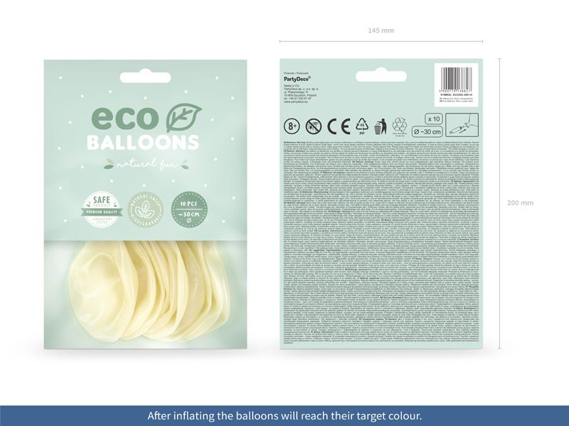 Balony Eco 30cm transparentny - dekoracja