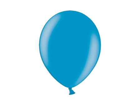Balony 27cm, Metallic Cyan (1 op. / 100 szt.)