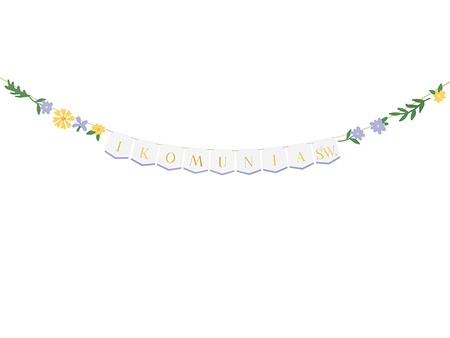 Baner I Komunia Św., mix, 300x13 cm