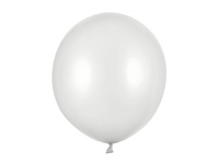 Balony Strong 43cm, Metallic Silver Snow (1 op. / 25 szt.)
