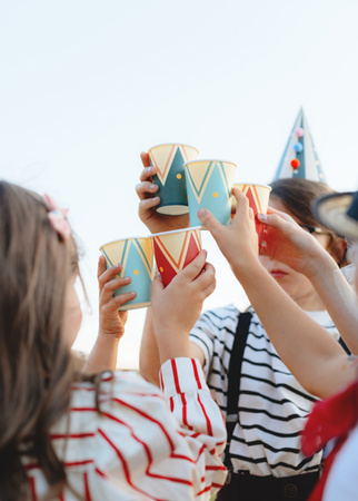 Kubeczki Cyrk, mix, 220 ml (1 op. / 6 szt.)