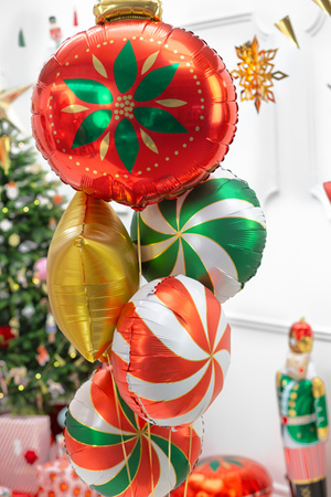 Balon foliowy Bombka, 45x45cm, mix