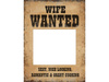 Tabliczki Husband Wanted i Wife Wanted (1 op. / 2 szt.)