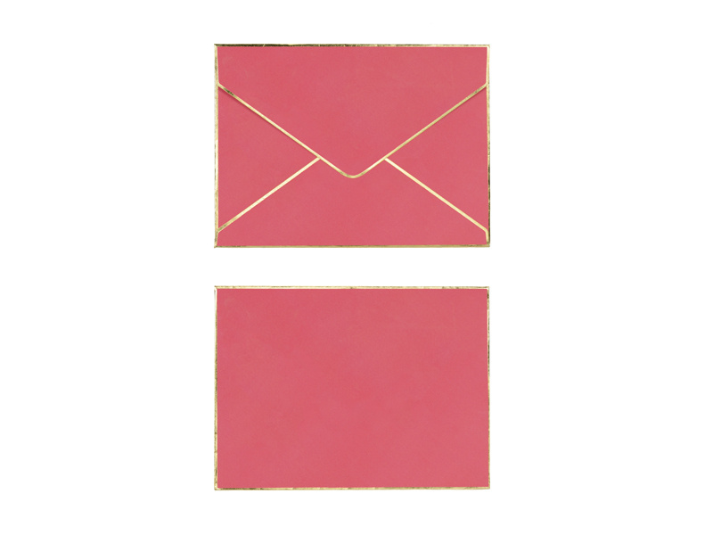 Pomarańczowa koperta z kartką i pinem Groom