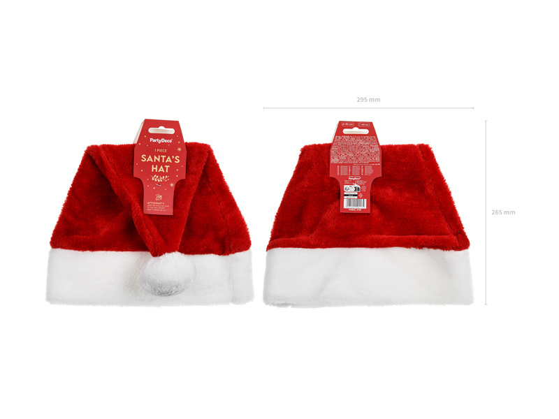 Czapka Świętego Mikołaja Premium - zdjęcie na modelu