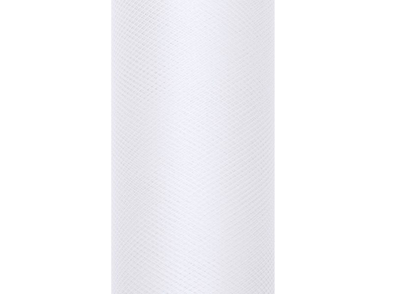 Tiul gładki biały 0,8 x 9m - zdjęcie 1