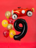 Balon foliowy Cyfra ''9'', 86cm, czarny