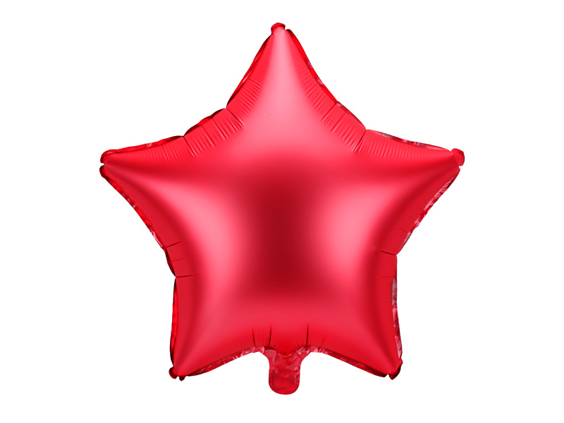 Balon foliowy Gwiazdka czerwony 48 cm - zdjęcie 1