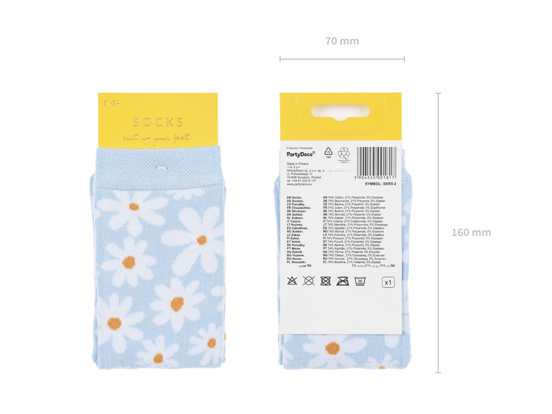 Skarpetki Stokrotki mix 31-34 - zdjęcie 2