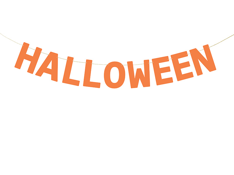 Baner Halloween pomarańczowy 2,5 m – zdjęcie główne